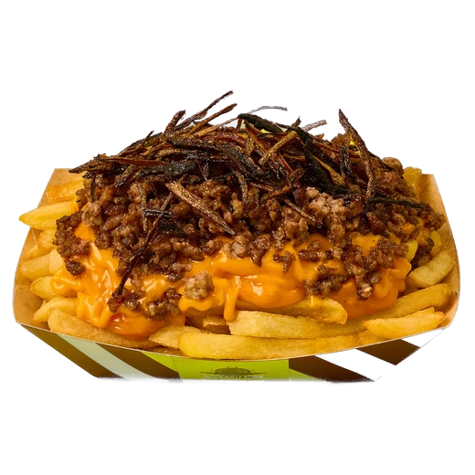 Burger mit Pommes für Catering
